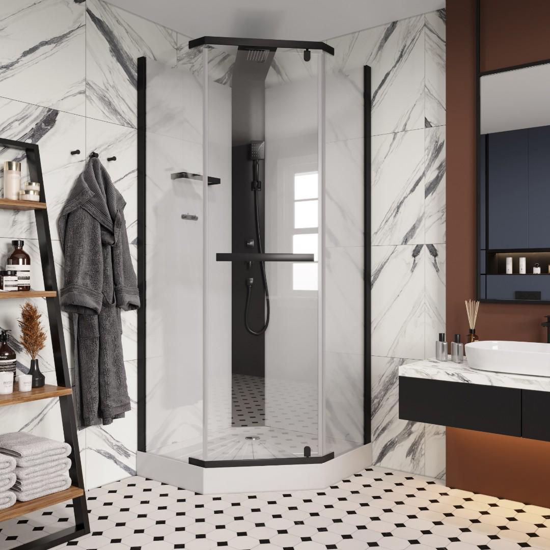 Душевая кабина Cerutti Spa CHIKA901B (черный) фото-2 Душевая кабина Cerutti Spa CHIKA901B (черный) фото-2