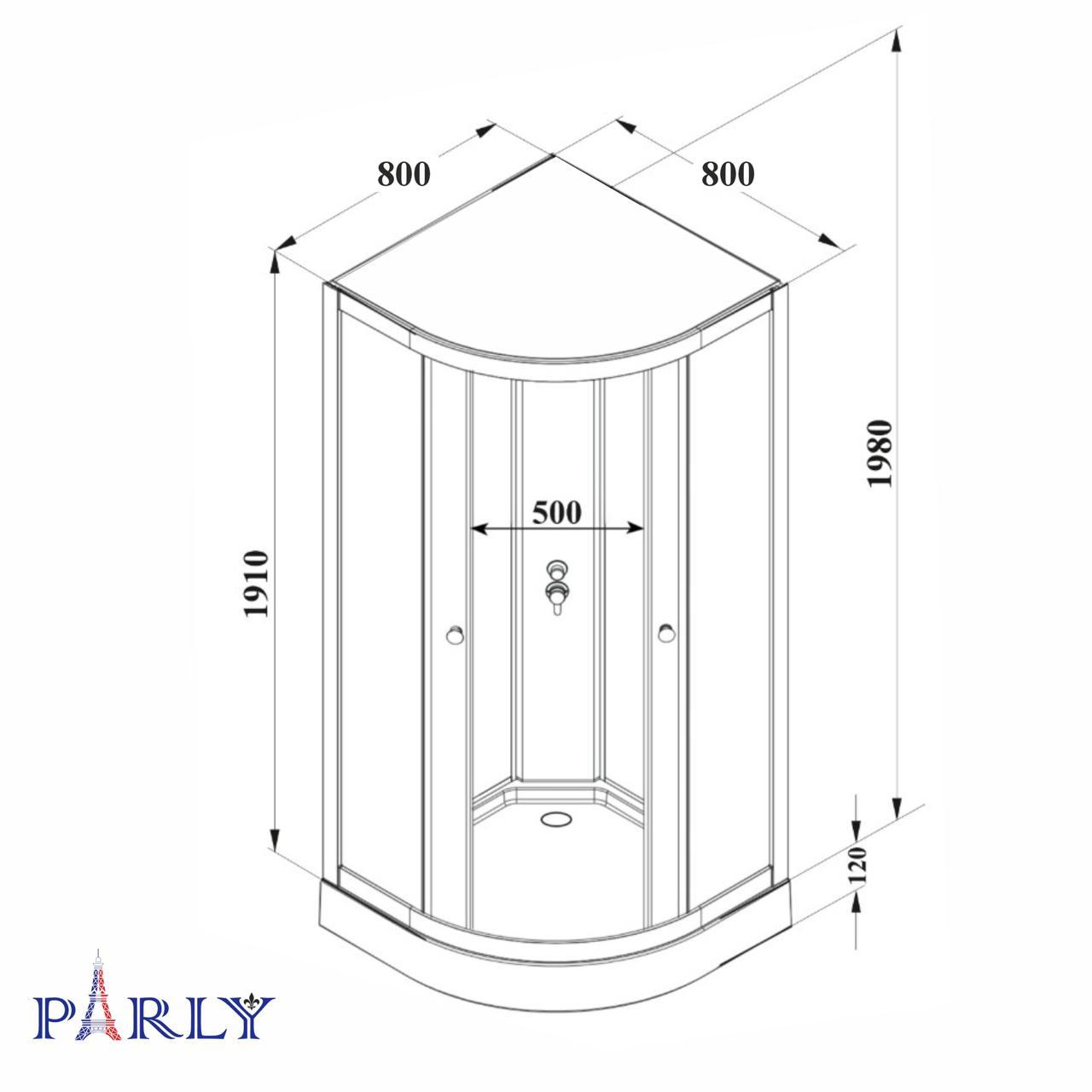 Душевая кабина Parly B831 фото-6 Душевая кабина Parly B831 фото-6