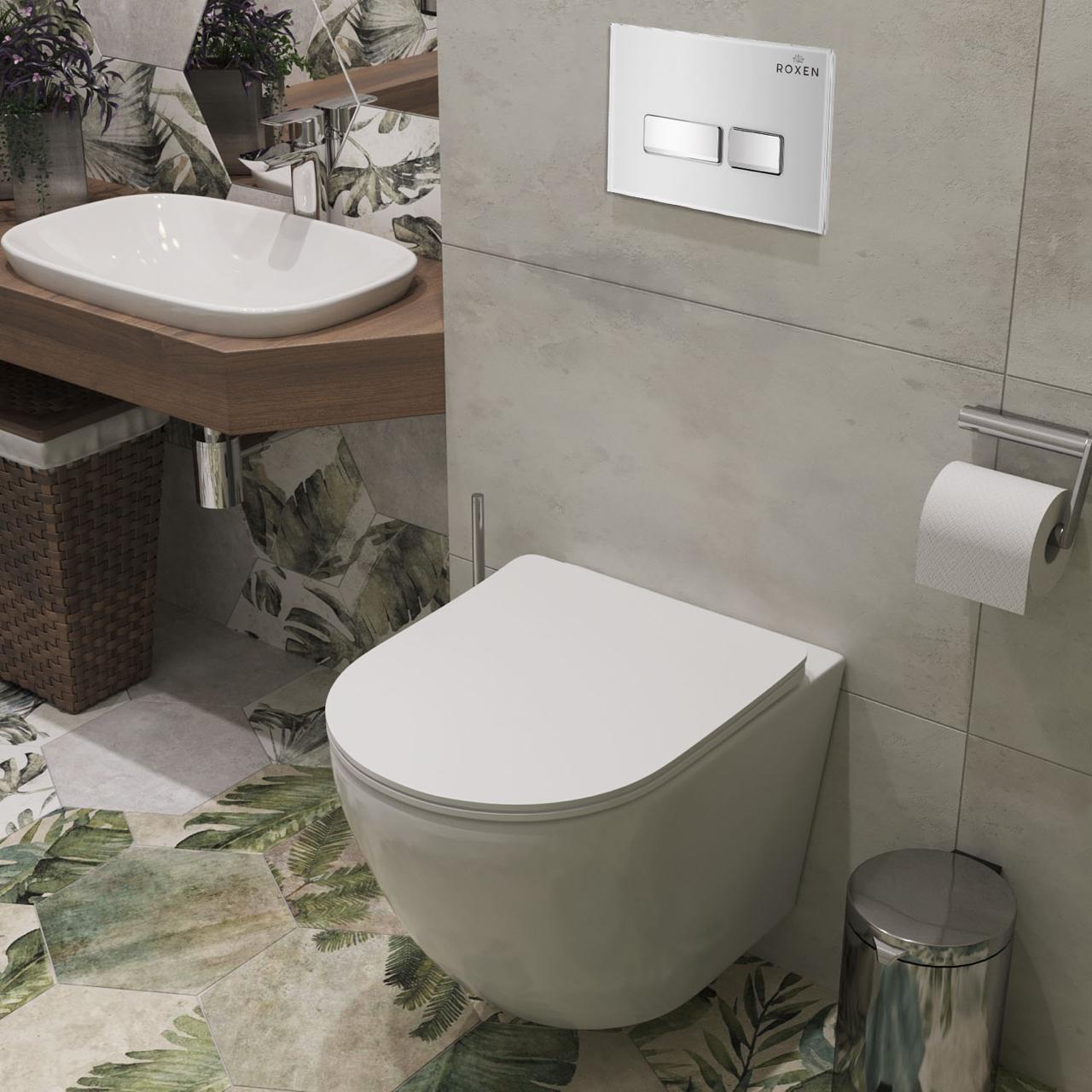 Панель смыва Roxen Glass 430280W фото-2