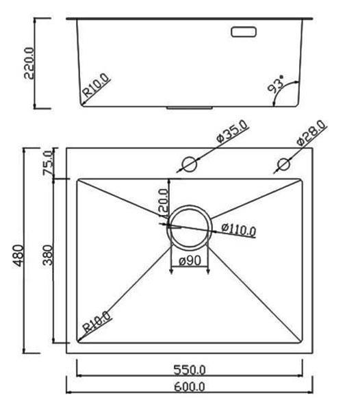 Кухонная мойка Roxen Snake 560220-60-GS PVD Gold золотая/текстурная (с коландером и дозатором) фото-10