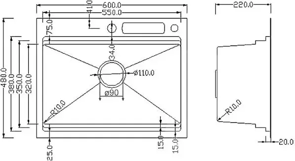 Кухонная мойка Roxen Stage 560250-60-S текстурный сатин (с держателем для ножей и аксессуарами) фото-3