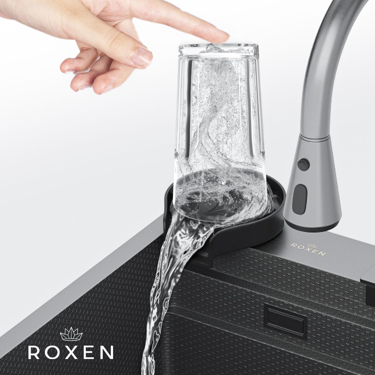 Кухонная мойка Roxen Stage Plus 560250-60-BS многофункциональная 8 в 1 (60*48/текстурный графит) фото-4 Кухонная мойка Roxen Stage Plus 560250-60-BS многофункциональная 8 в 1 (60*48/текстурный графит) фото-4