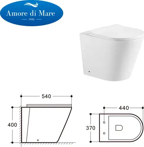 Унитаз приставной Amore di Mare Oreto PR701 фото-4