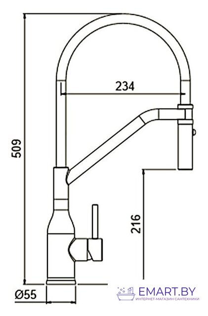 Смеситель Gappo G4098-16 фото-2