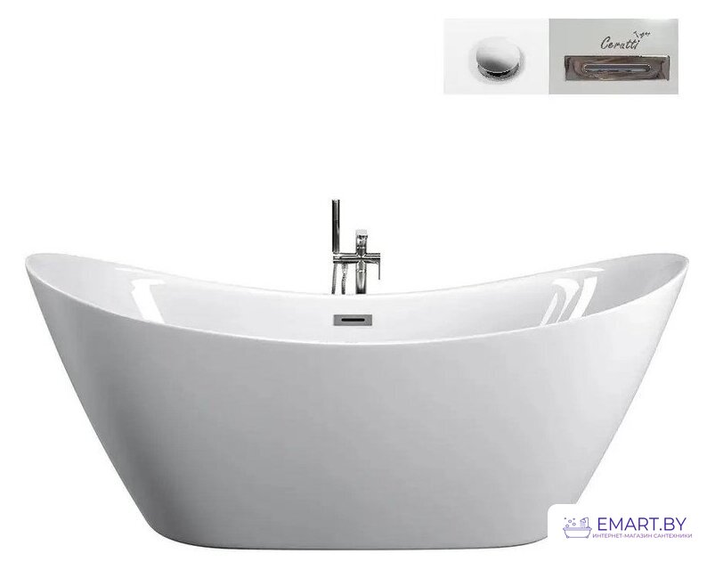 Ванна Cerutti Spa Nemi 180 CT10201 1800x800x690 фото-5