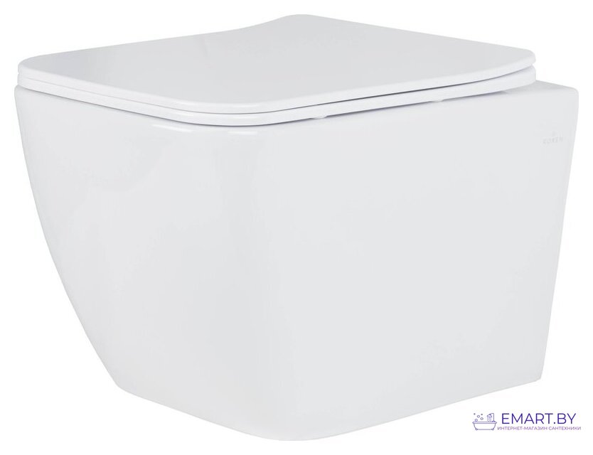 Унитаз подвесной Roxen Cube Bidet в комплекте с инсталляцией StounFix Dual Fresh 6 в 1 542448 (кнопка: белый глянец) фото-4