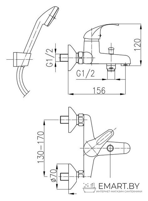 Смеситель Armatura Ekokran 5514-520-00 фото-2