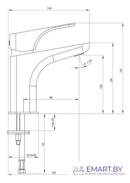 Смеситель Deante Hiacynt Nero BQH N21M фото-2