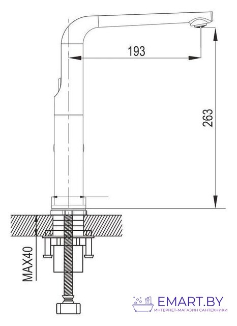 Смеситель Rose R2713F фото-2