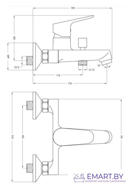 Смеситель Deante Chaber BGC 010M фото-2