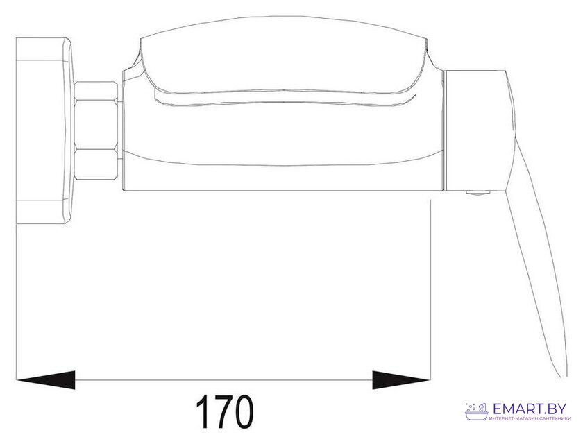 Смеситель Rose R1102 фото-2