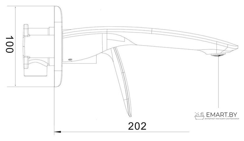 Смеситель Rose R1141 фото-2