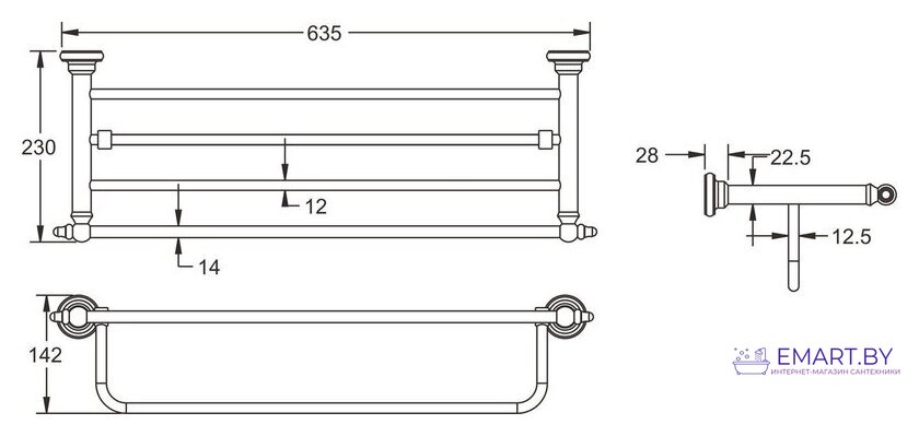 Мебель для ванных комнат Rose RG1108Q фото-3