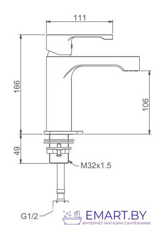 Смеситель Gappo G1002-2 фото-2