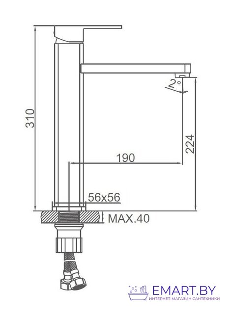 Смеситель Ledeme L1133 фото-2