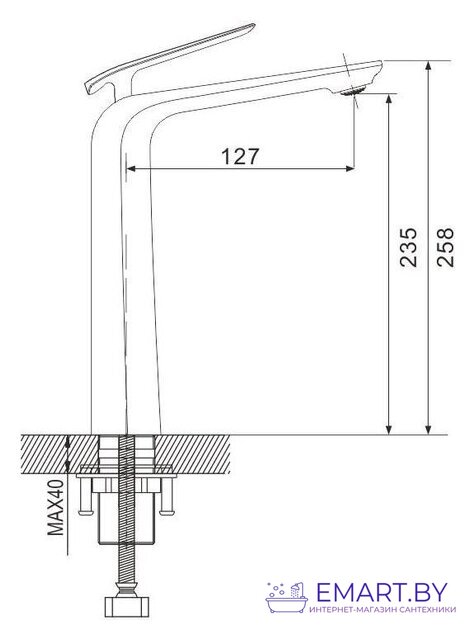 Смеситель Rose R1311H фото-2