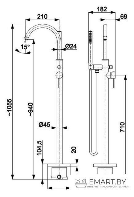 Смеситель Armatura Moza 5035-510-00 фото-2