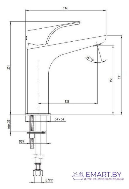 Смеситель Deante Hiacynt BQH 020K фото-4