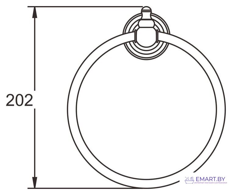 Держатель для полотенца Rose RG1106Q фото-3