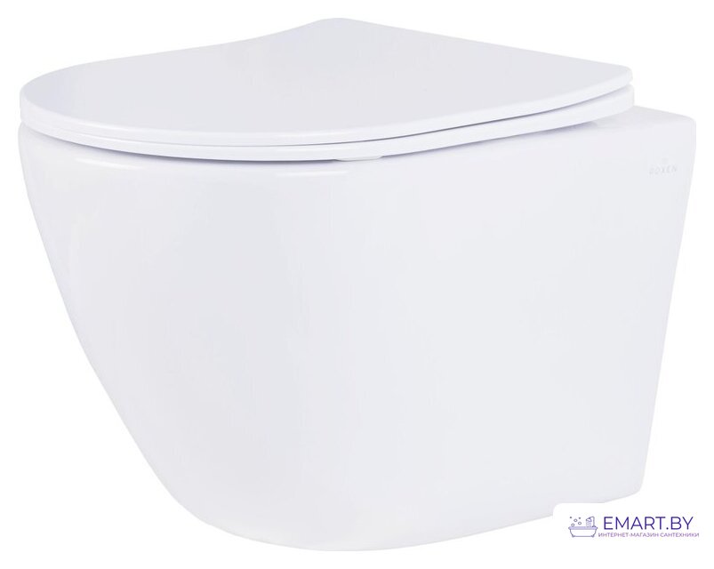 Унитаз подвесной Roxen Antares Bidet в комплекте с инсталляцией StounFix Dual Fresh 6 в 1 962866 (кнопка: белое стекло) фото-5