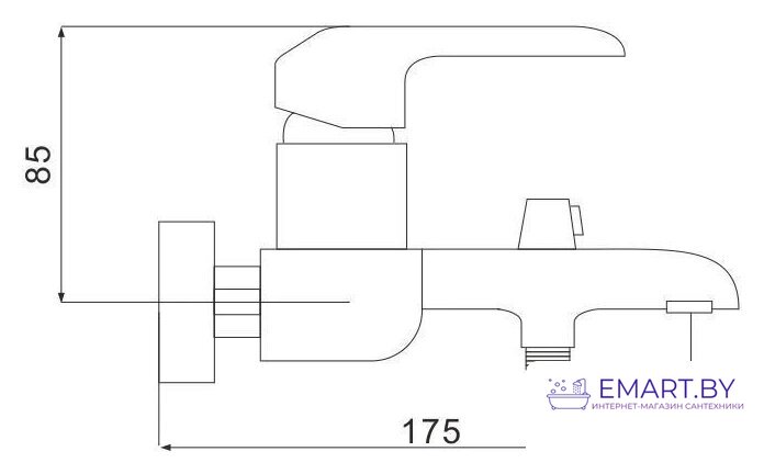 Смеситель Rose R2102F фото-2