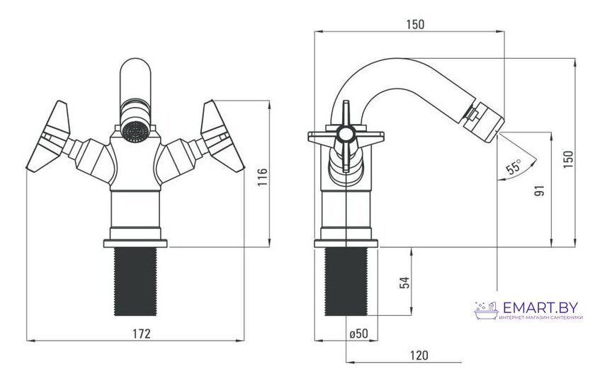 Смеситель Deante Temisto BQT M31D фото-5