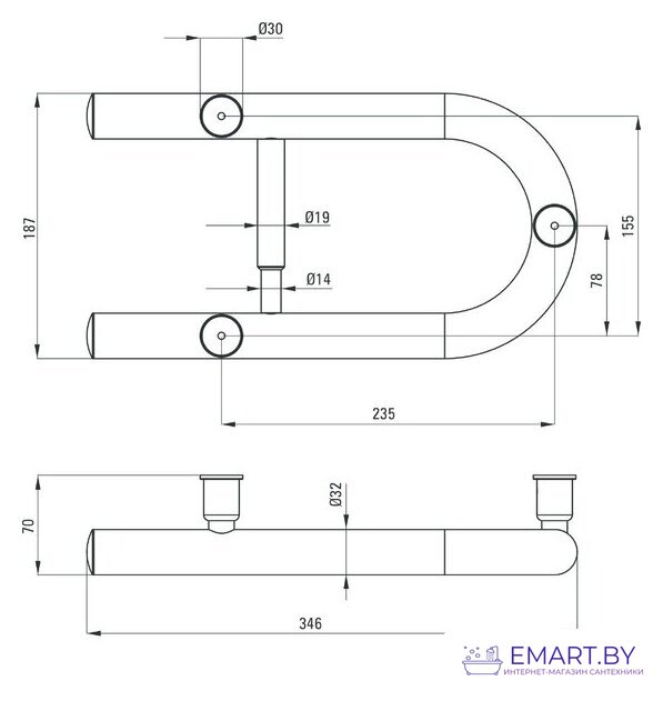 Держатель для туалетной бумаги Deante Vital NIV B41F (черный) фото-3