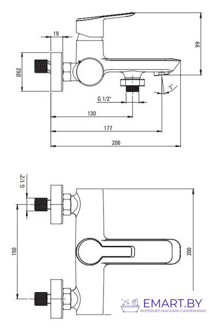 Смеситель Deante Arnika BQA 010N фото-2