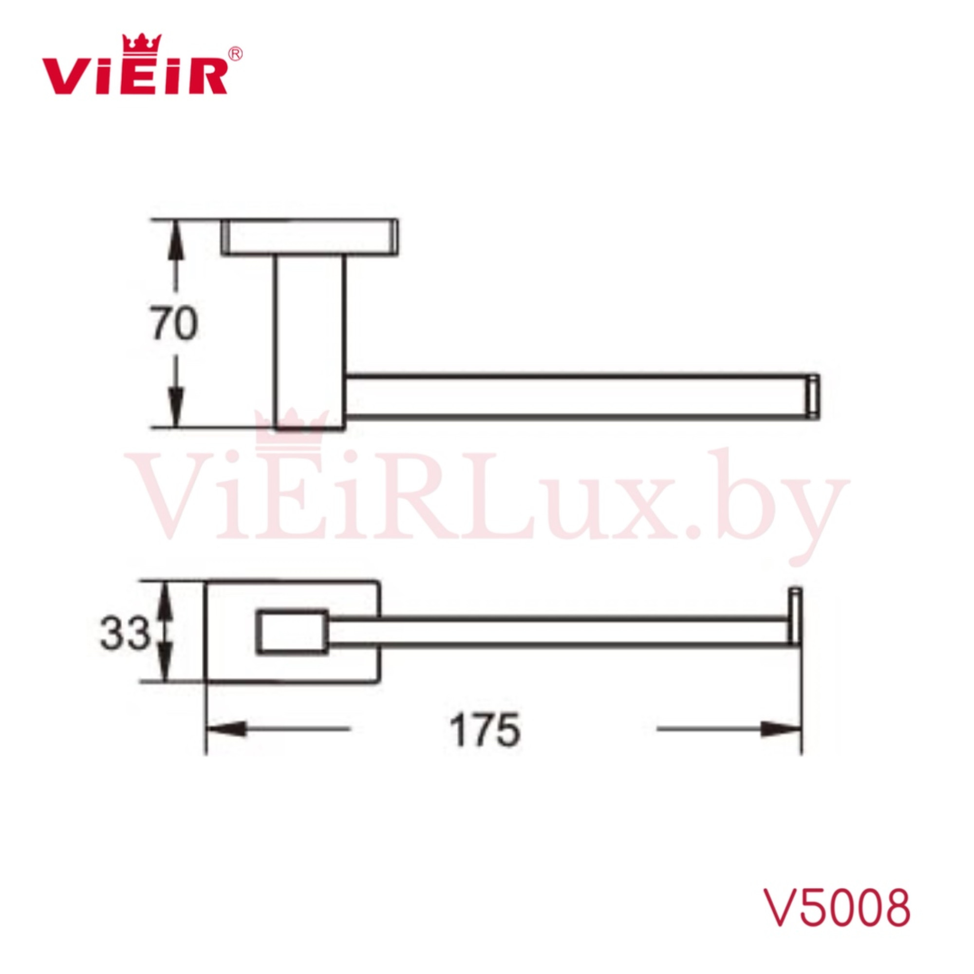 Держатель для туалетной бумаги Vieir 5008-G фото-2