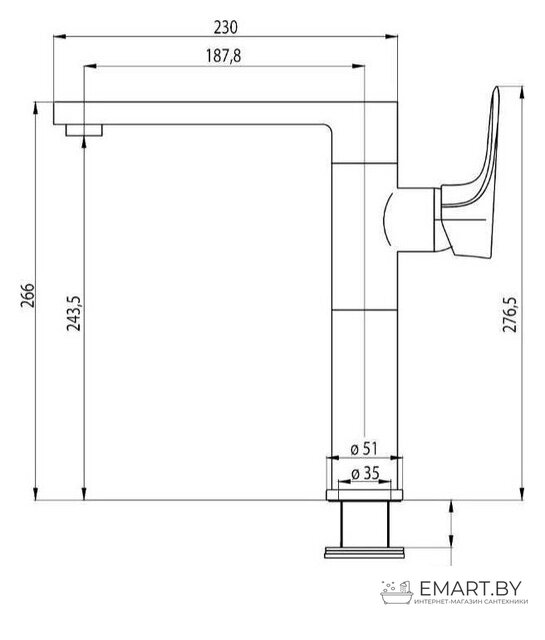 Смеситель Deante Gardenia BES B630 фото-2