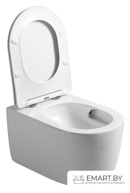 Унитаз подвесной Roxen Vortex в комплекте с инсталляцией StounFix Dual Fresh 6 в 1 966868 (кнопка: серый гранит) фото-5