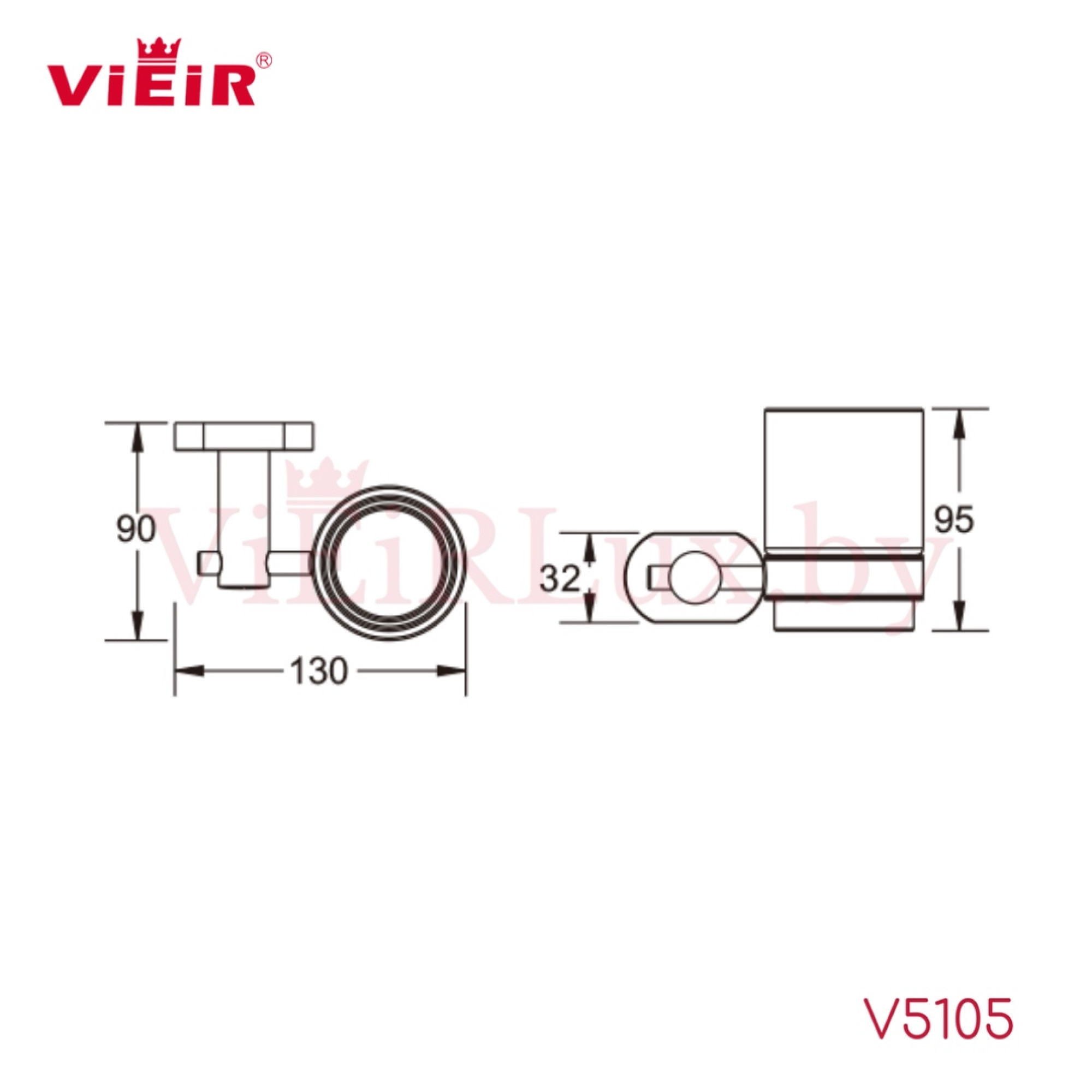 Стакан для зубных щеток Vieir 5105 фото-2
