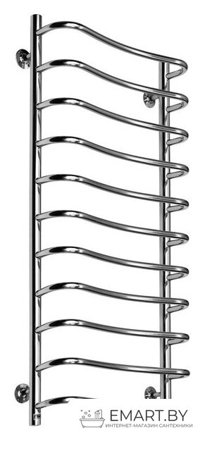 Полотенцесушитель Ростела Чайка нижнее подключение 1" 11 перекладин 120 см