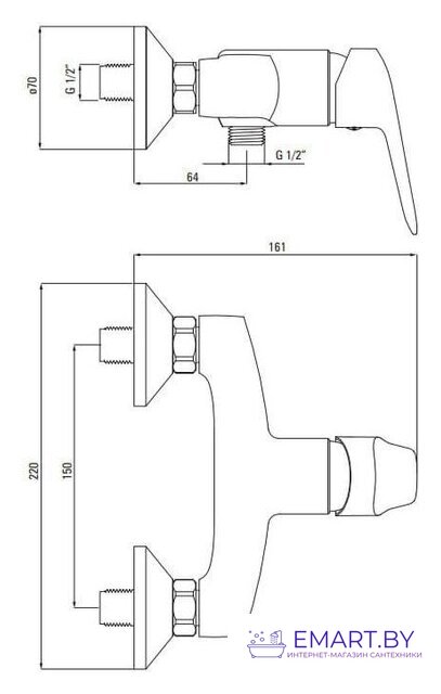 Смеситель Deante Boro BMO 040M фото-2