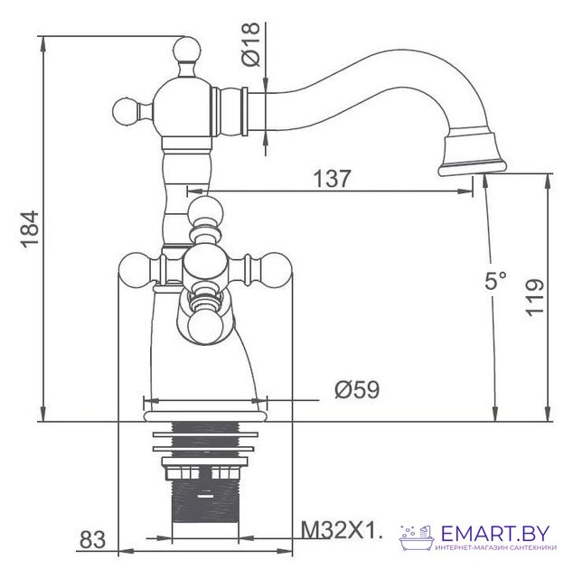 Смеситель Gappo G1389-4 фото-2