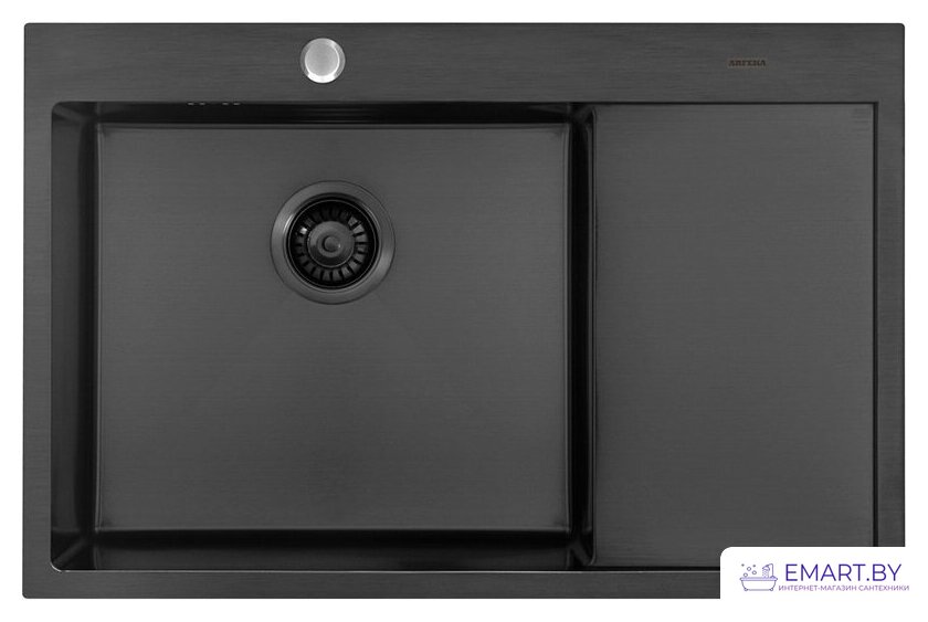 Кухонная мойка ARFEKA AF 780*505 L Black PVD Nano