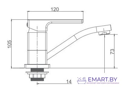 Смеситель Gappo G4517-6 фото-2