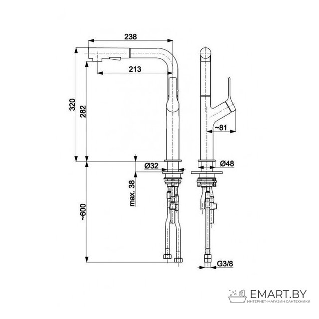 Смеситель Armatura Duero Design 6623-220-81 фото-2