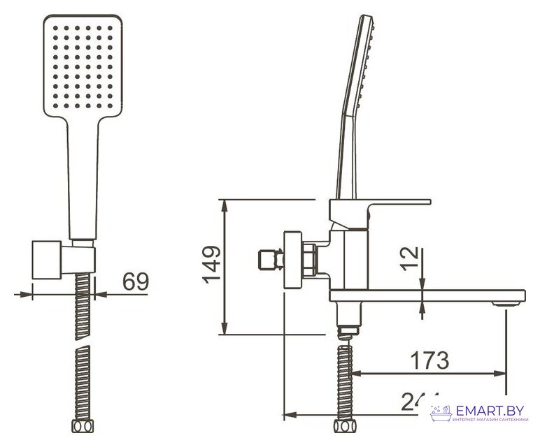 Смеситель Gappo G3283-8 фото-2