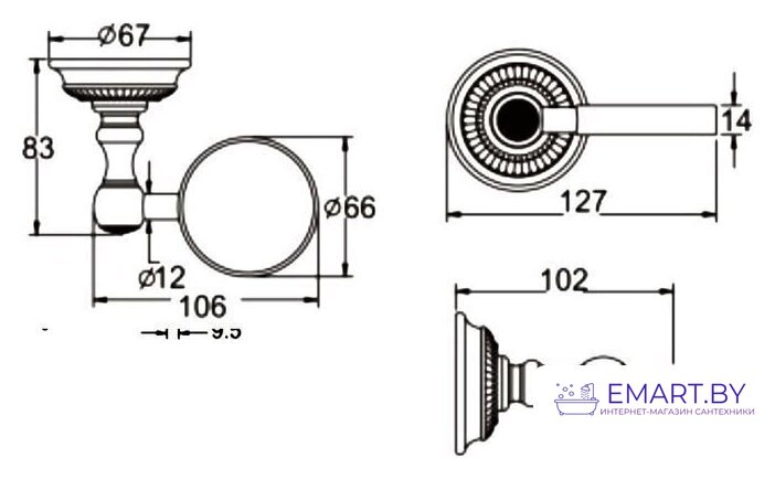 Мыльница Rose RG1403Q фото-2