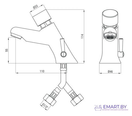 Смеситель Deante Press BBH 028R фото-2