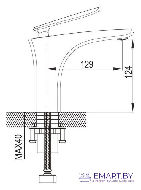 Смеситель Rose R2701 фото-2