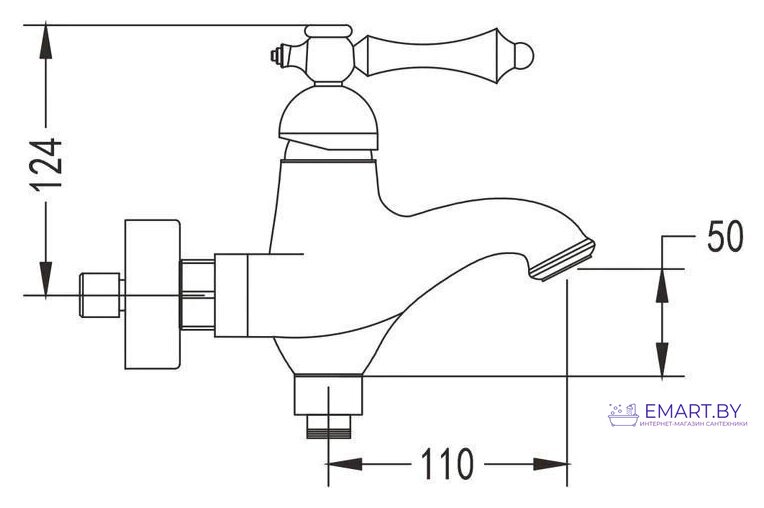 Смеситель Rose R0102Q фото-2