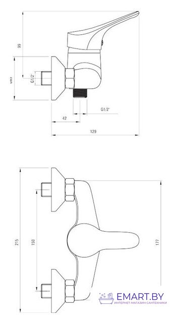 Смеситель Deante Joko BOJ 040M фото-2