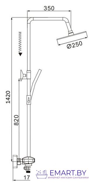 Душевая система  Rose R3996H - фото2