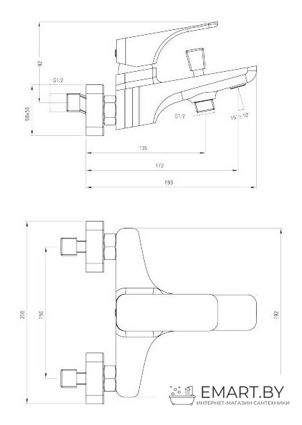 Смеситель Deante Hiacynt Nero BQH N10M фото-2