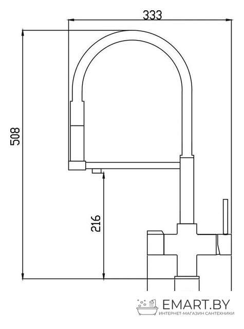 Смеситель Rose R758Y фото-2