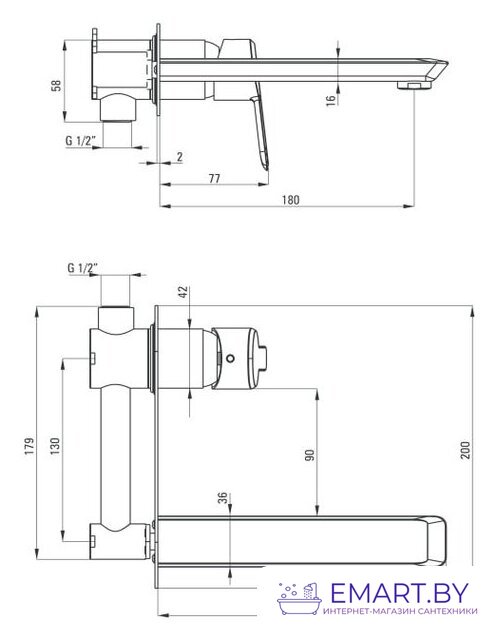 Смеситель Deante Arnika BQA Z54L фото-2