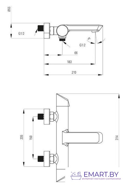 Смеситель Deante Arnika BQA N11M фото-3