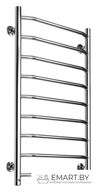 Полотенцесушитель Ростела Трапеция нижнее подключение 1/2" 9 перекладин 40x100 см